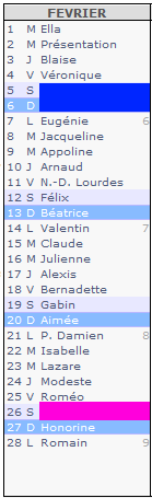 Calendrier illustré 2011-02-fevrier