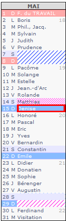 Calendrier illustré 2011-05-mai