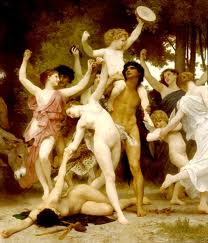 Danseurs et figures mythologiques dans La Jeunesse de Bacchus